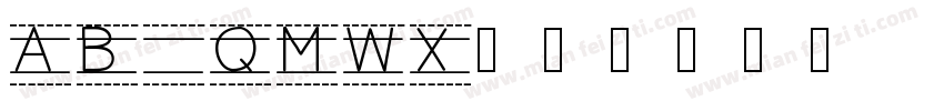 AB QMWX字体转换